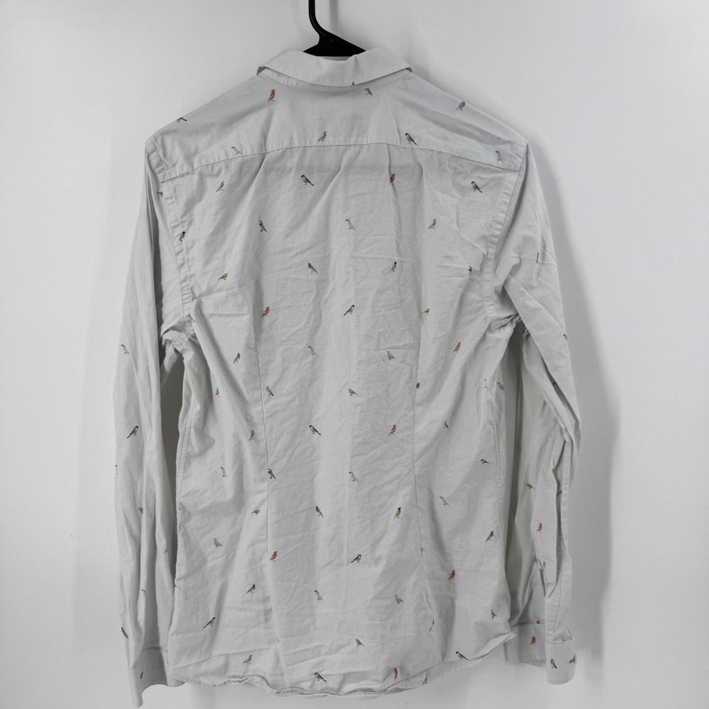 BOSS Hugo Boss Slim Fit Long Sleeve Button Down Shirt Gray Size S - Picture 9 of 10